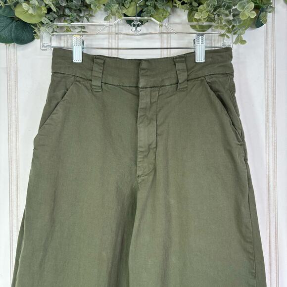 PrettyLittleThing Straight Pants size 2 Green Casual High Rise Street Retro - Picture 3 of 5